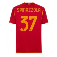 AS Roma Leonardo Spinazzola #37 Domáci futbalový dres 2023-24 Krátky Rukáv